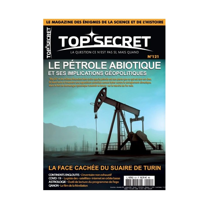 Top Secret 121 Le pétrole abiotique et ses implications géopolitiques couverture
